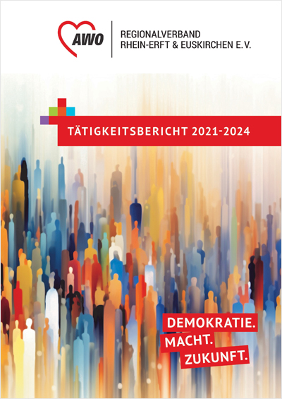 Titelseite Tätigkeitsbericht AWO Regionalverband Rhein-Erft & Euskirchen e. V.